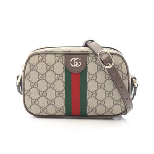 Gucci Ophidia Camera Bag GG Supreme Leather Beige Brown Multicolor